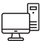 Icon of a desktop computer